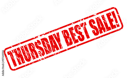 THURSDAY BEST SALE red stamp text