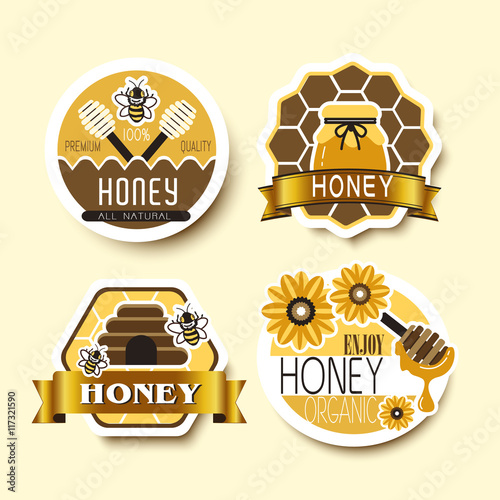 honey label set