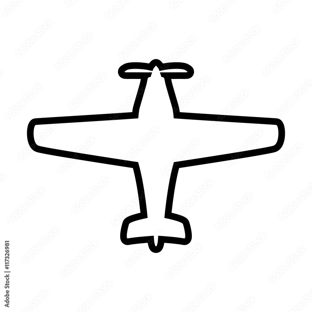 airplane transportation delivery travel icon. Isolated and flat illustration. Vector graphic airplane transportation delivery travel icon. Isolated and flat illustration. Vector graphic