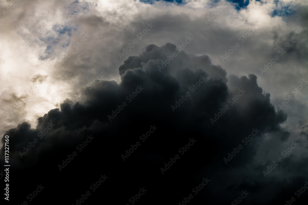 Obraz premium dark clouds in the sky.