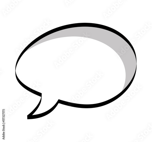 speech bubble monochrome message icon