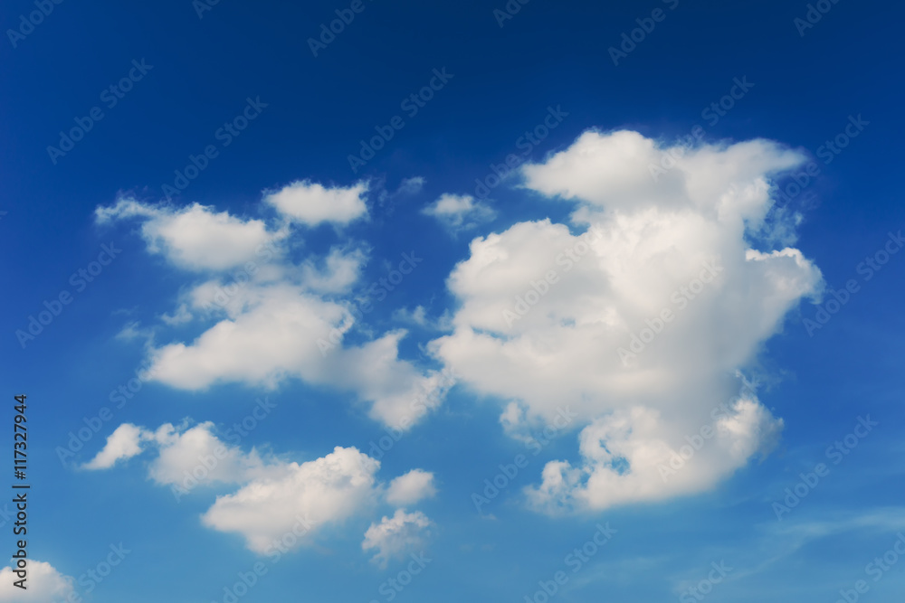 Beautiful cirrus clouds against the blue sky Beautiful cirrus clouds against the blue sky