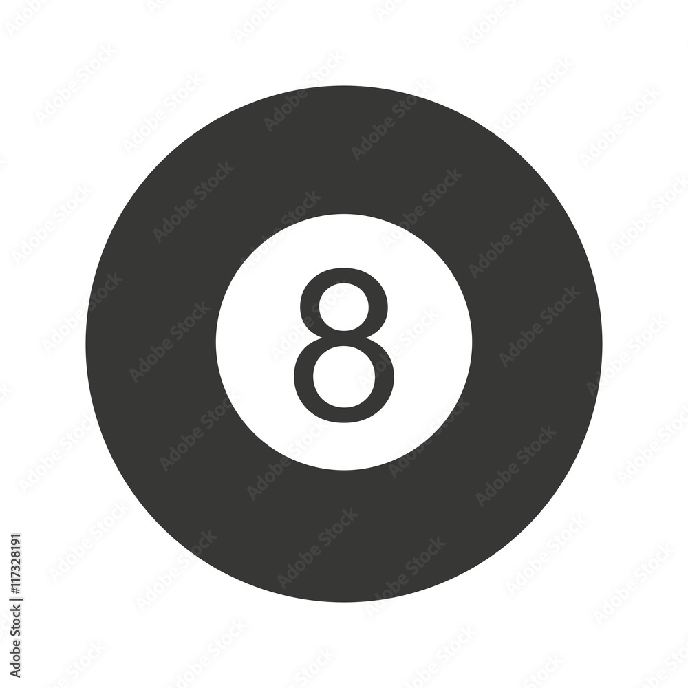 ball number eight billiard icon ball number eight billiard icon