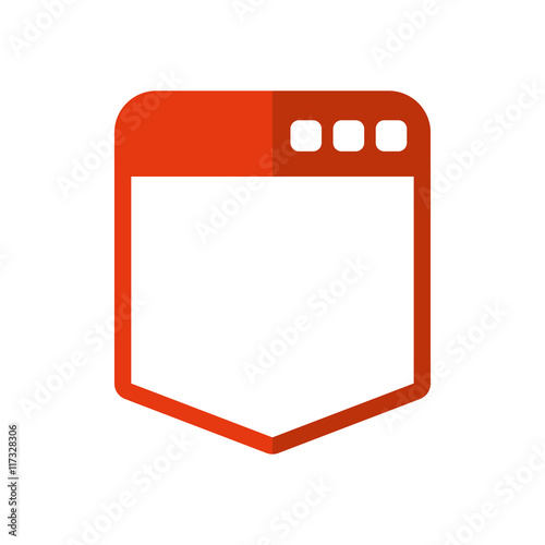 website online document internet icon. Isolated and flat illustration. Vector graphic