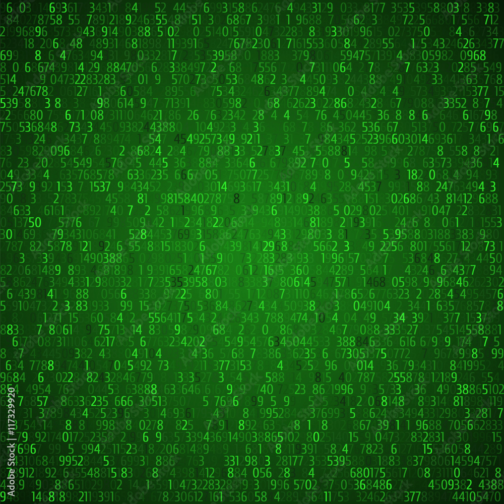 Exchange trades green background. Binary code. Hacker concept in Exchange trades green background. Binary code. Hacker concept in