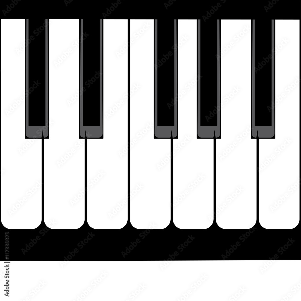 Piano Keyboard Illustration Piano Keyboard Illustration