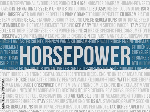 Obraz na plátně horsepower