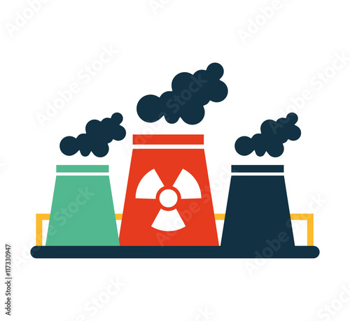 nuclear plant chimney icon