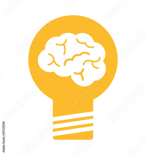 bulb light business isolated icon
