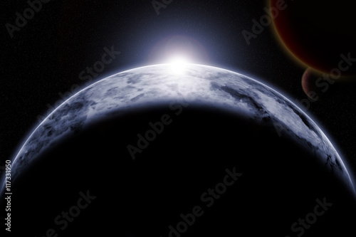Fototapeta Naklejka Na Ścianę i Meble -  Universe scene with planets. Elements furnished by NASA