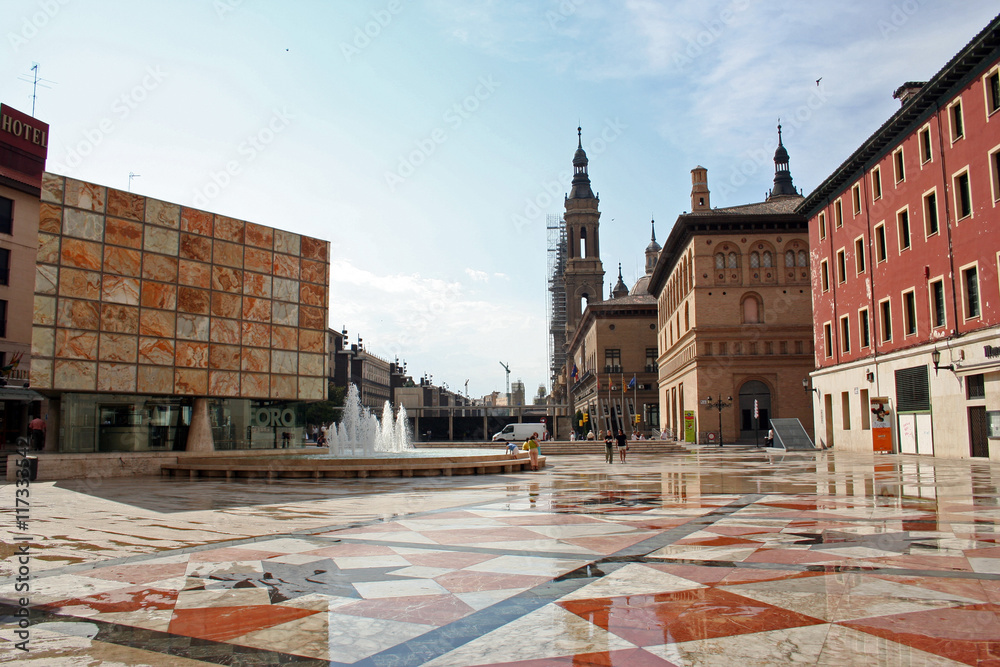 Obraz premium Plaza del pilar, Zaragoza (España)