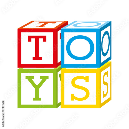 cubes blocks alphabet icon