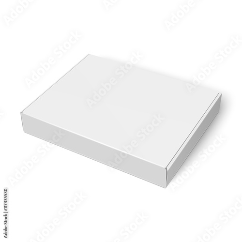 Slim cardboard box template.