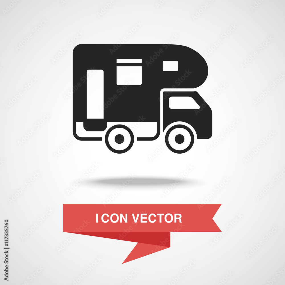 Camper van icon Camper van icon