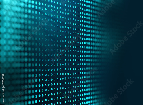 digital code number abstract technology background