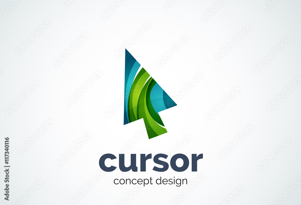 Cursor logo template, mouse pointer and arrow concept Cursor logo template, mouse pointer and arrow concept