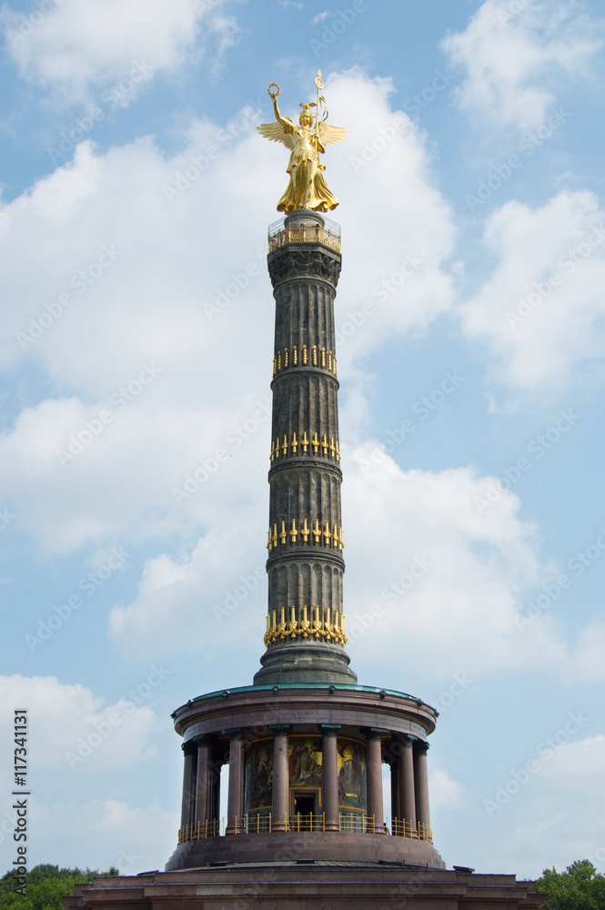 The Siegessaule is the Victory Column located on the Tiergarten - Germany The Siegessaule is the Victory Column located on the Tiergarten - Germany