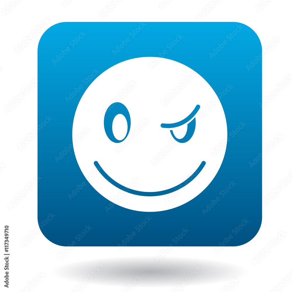 Eyewink suspicious emoticon icon in simple style on a white background Eyewink suspicious emoticon icon in simple style on a white background