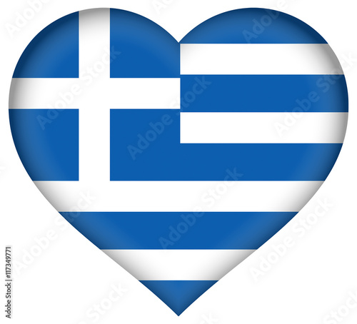Flag of Greece Heart