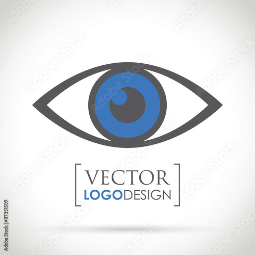 an abstract eye icon
