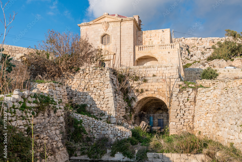 A church in Fawwara in the limits of Siggiewi, Malta
