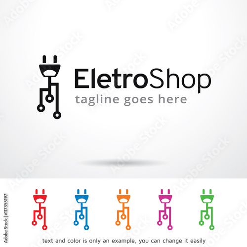 Electro Shop Logo Template Design Vector