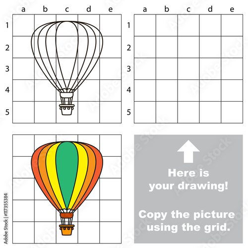 Copy the image using grid. Aerostat