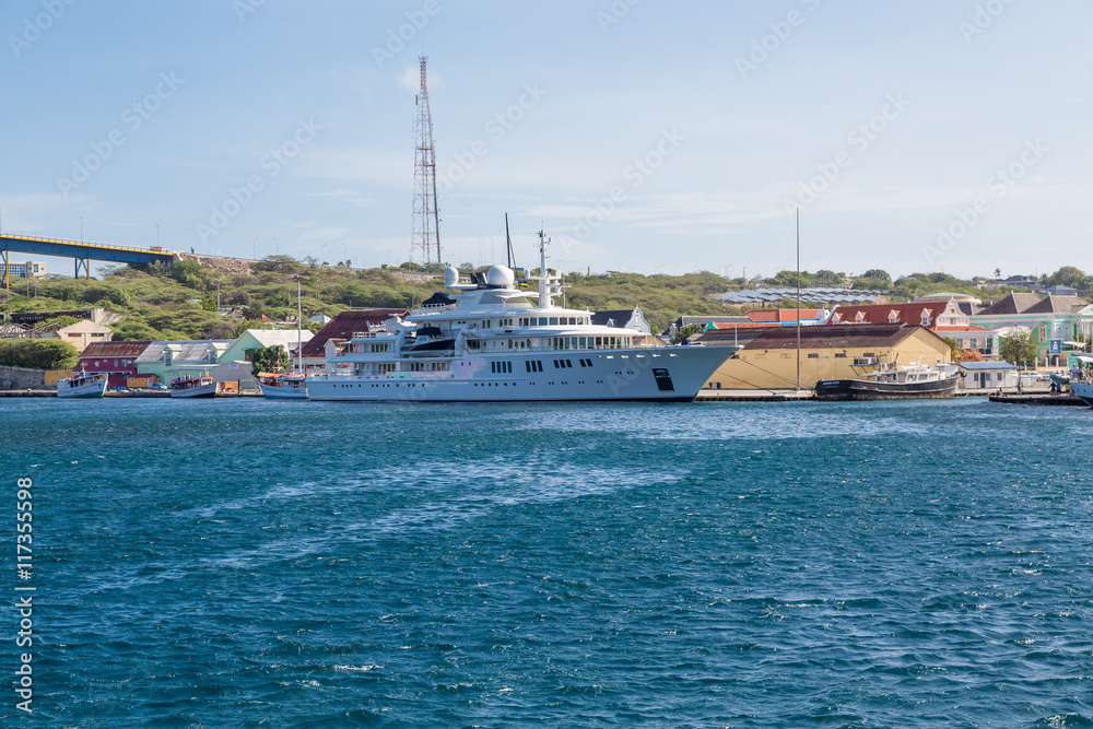 Massive Yacht in Curacao
