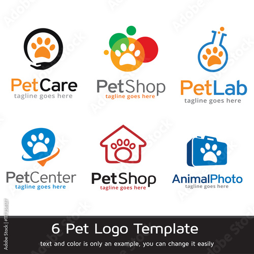 Pet Logo Template Design Vector