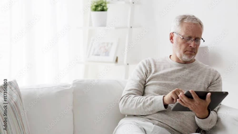 senior man with tablet pc at home 81 senior man with tablet pc at home 81