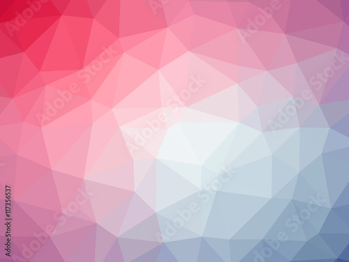 Fototapeta Naklejka Na Ścianę i Meble -  Rainbow pink blue abstract gradient polygon shaped background