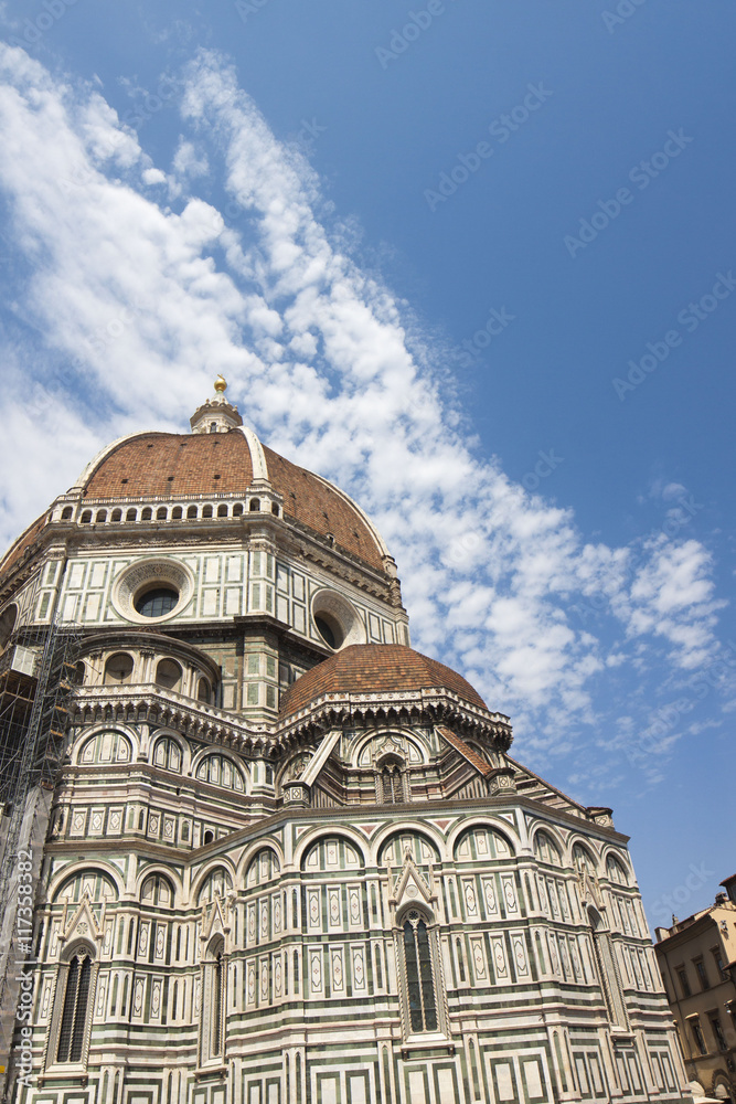Toscana,Firenze,la cupola del Duomo di Firenze,costruita dal Brunelleschi.