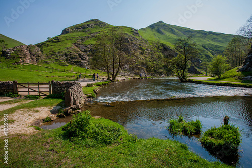 england derbyshire peak district national park valley of the river dove dovedale