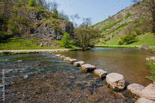 england derbyshire peak district national park valley of the river dove dovedale