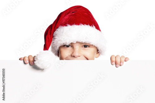 Boy in Santa hat © valiza14