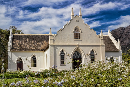 Obraz na płótnie Franschhoek, Reformierte Kirche w salonie