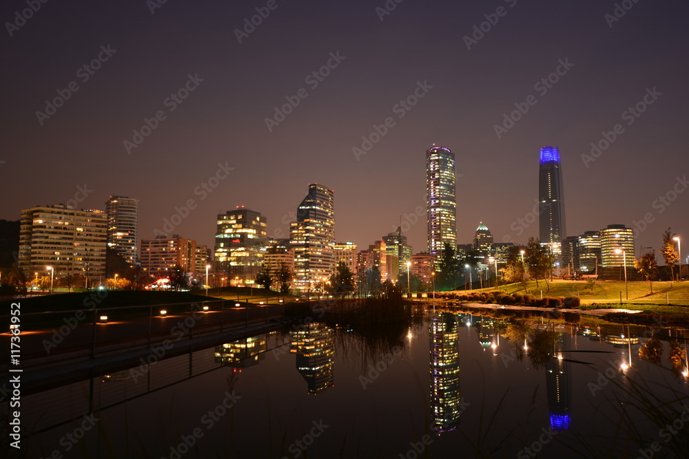 Fototapeta premium sunset clouds in Santiago Chile