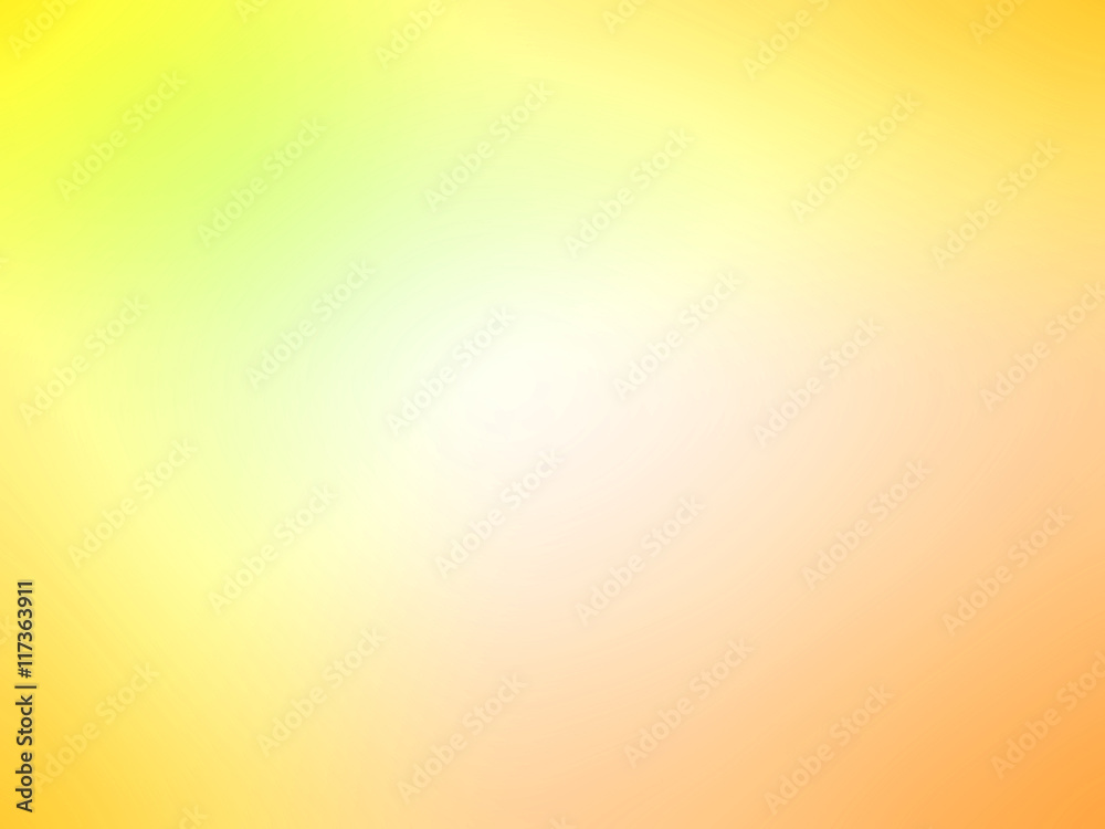 Abstract gradient orange yellow colored blurred background