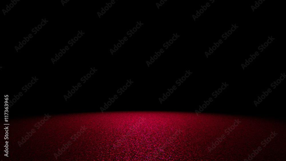 Obraz premium glitter in shades of pink and purple on a flat surface lit by a bright spotlight (3d illustration) 