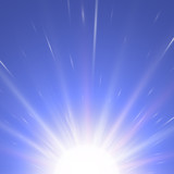 light effect in sky, explosion on transparent background