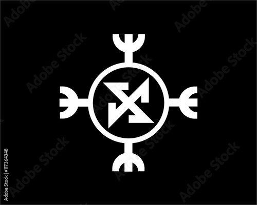 Vector illustration of an ancient runic symbol