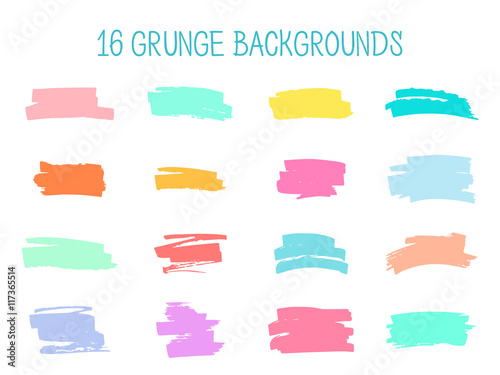 Grunge backgrounds, vector set.