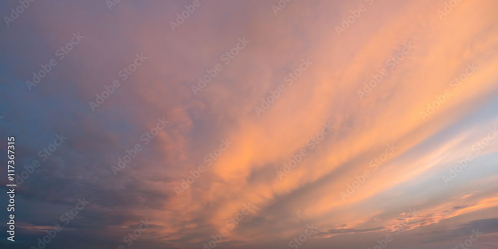 Fototapeta premium Nature Background - Sky with Clouds