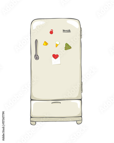 refrigerator with magnets