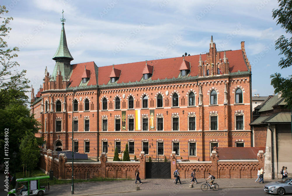 Catholic seminary near the Wawel Castle in Krakow. Poland.