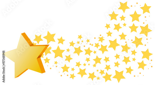 Background design with many stars