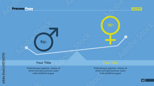 Men vs Women Diagram Slide Template