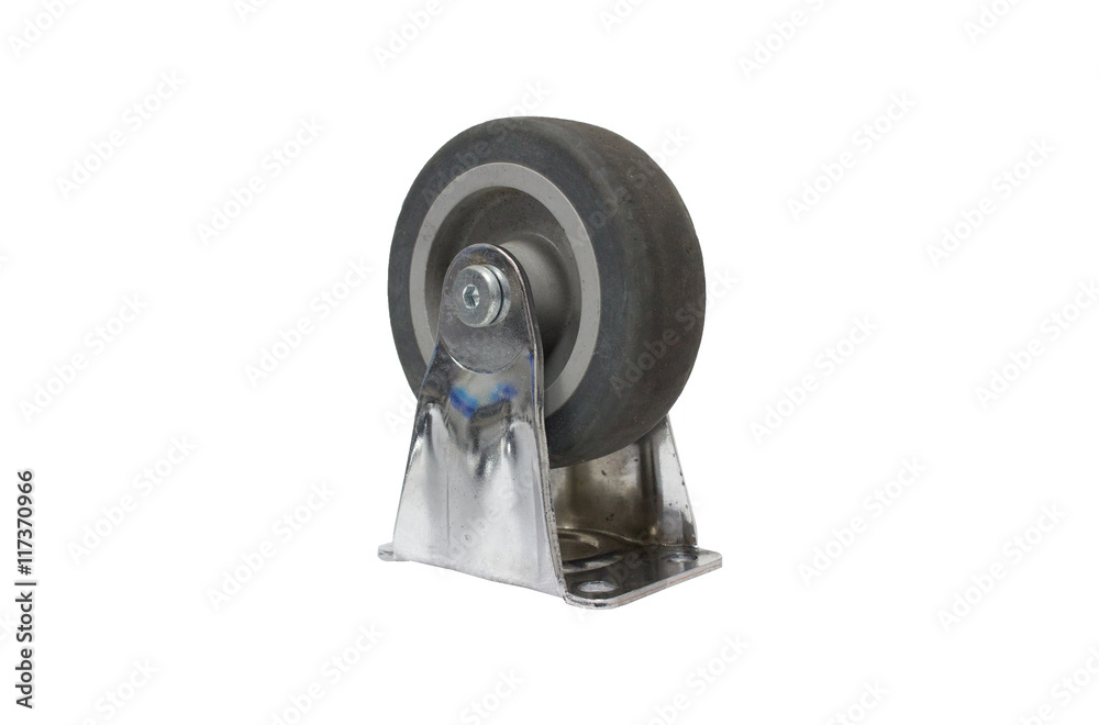 Naklejka premium Silent wheel cart, can't directional