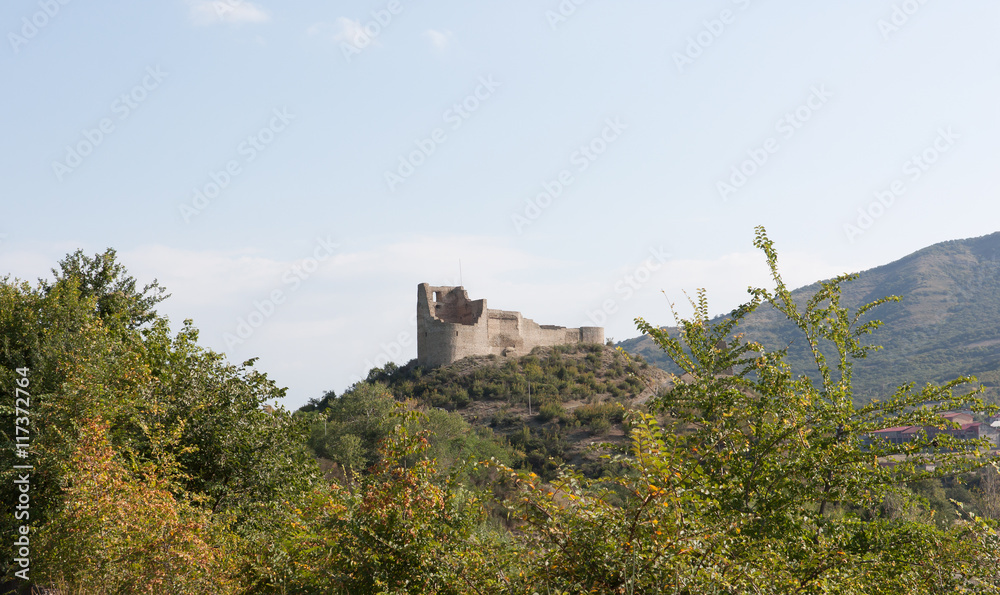 Bebristsikhe fortress on the Northern edge of modern Mtskheta. The Republic Of Georgia