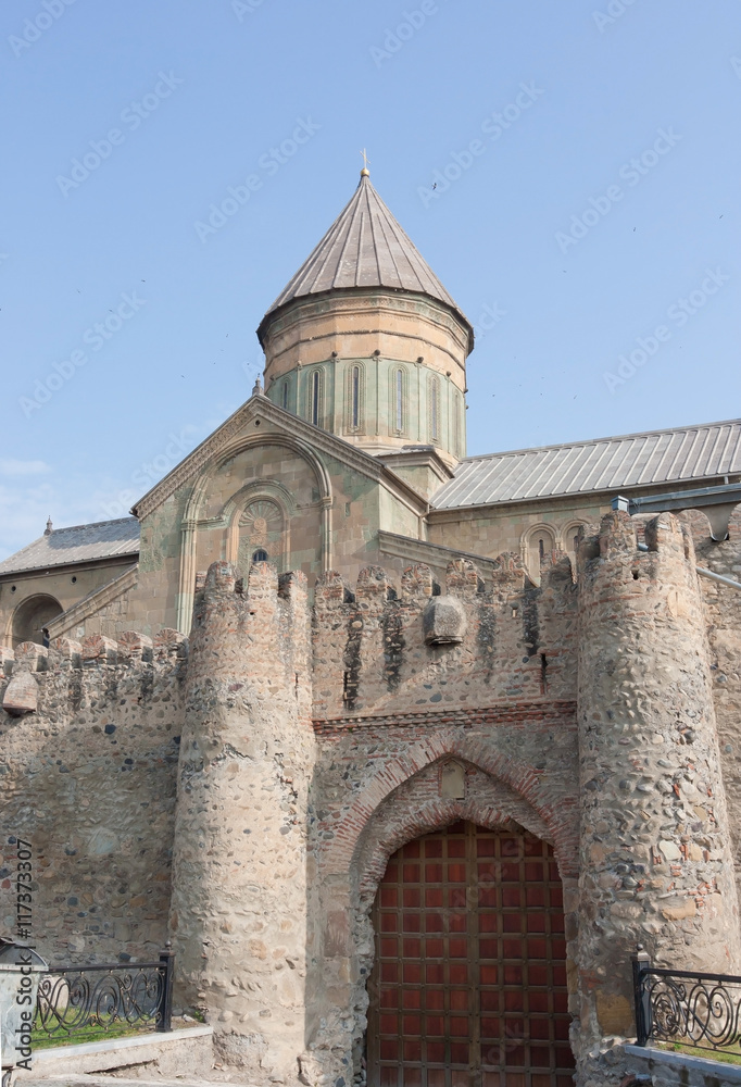 Svetitskhoveli Cathedral is a Georgian Orthodox cathedral located in Mtskheta